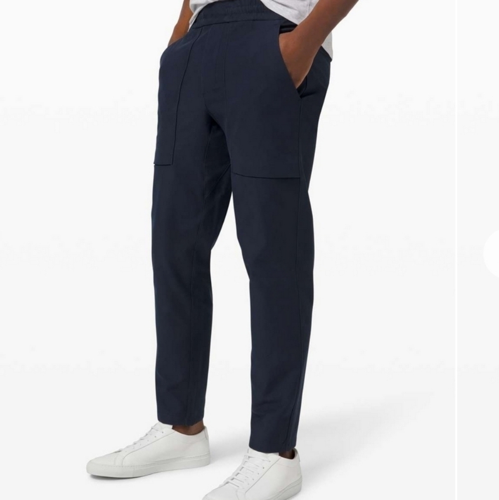 Lululemon Bowline Pant Utilitech Large Hemmed to 26" Inseam True Navy